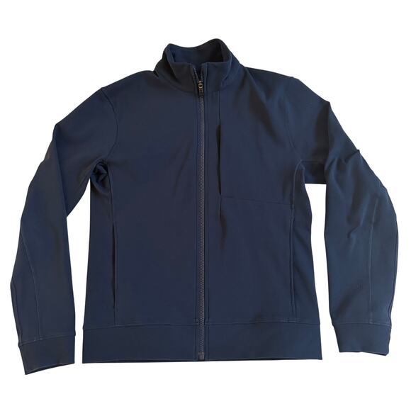 Lululemon Mens Lululemon Sojourn Track Jacket True Navy Size Small EUC Zip Front - Picture 5 of 15